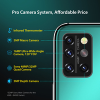 Na stanie UMIDIGI A9 Pro odblokowany smartfon z androidem wersja globalna 6.3 "FHD + 32MP/48MP Quad Camera komórkowy telefon komórkowy Helio P60 4